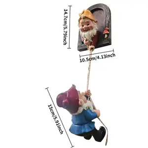 樹脂製手工芸品で作られた、屋内と屋外のクリスマスデコレーションに適した工場のドワーフ収集可能な装飾品 - Product Image 6