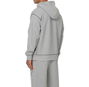 Sweat-shirt à capuche zippé pour homme, en molleton surdimensionné, vente en gros, fabrication OEM, marque privée, vêtements, marques mondiales, B2B - Product Image 3