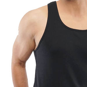 Logo personnalisé de haute qualité hommes Gym Fitness débardeur respirant uni blanc haute technologie mode grande taille en gros - Product Image 5