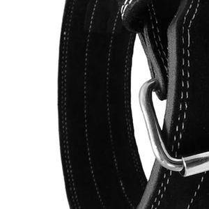 เข็มขัดหนังยกน้ำหนักแบบกำหนดเองหัวเข็มขัดดีไซน์ใหม่สำหรับฟิตเนส - Product Image 4