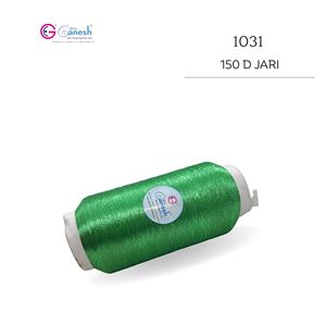 Fil à broder en polyester haute ténacité 150D 1031 avec Lurex S et ST, type Jari, orné de motifs floraux métalliques de type MS - Product Image 2