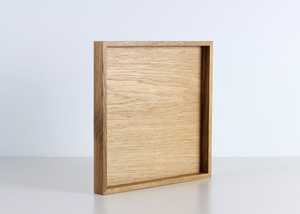 ถาดไม้สี่เหลี่ยมทำด้วยมือถาดไม้ธรรมชาติหรูหราถาดเสิร์ฟแบบเรียบง่าย - Product Image 2