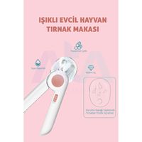 Coupe-ongles pour animaux de compagnie à LED, taille unique, lime à ongles pour chat et chien, pour une coupe sûre et protégée