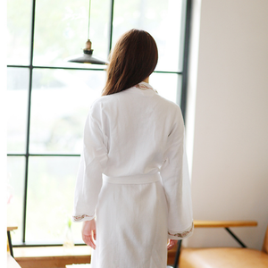 Super Warm 100% <strong>Cotton</strong> <strong>Bathrobe</strong> Hotel Spa Luxury Velvet <strong>Bathrobe</strong> - Product Image 2
