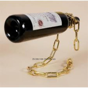 Color y tamaño personalizados disponibles, cadena mágica hecha de Metal de primera calidad, soporte para botella de vino de diseñador, soporte para decoración de hogar y Bar - Product Image 4
