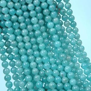 Cuentas Redondas de Amazonita Natural Azul Cielo de 6mm, 8mm y 10mm, 15 Hilos, Accesorios para Cuentas de Bolígrafo - Product Image 2