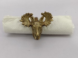 Beautiful <b>Indian</b> Handicrafts Napkin <b>Rings</b> Holder Brass Napkin <b>Ring</b> with New Design Elegant Metal Dinnerware - Product Image 2