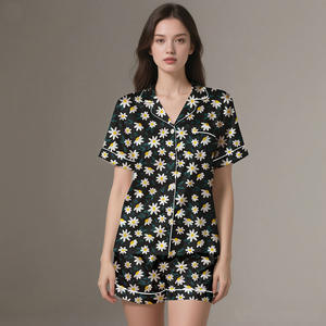 Elegant Women Silk Satin Luxury Pajamas Set ODM Lightweight Breathable for Spring Summer Autumn - Product Image 1