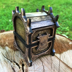 Caja de dados Caja de almacenamiento y joyería hecha a mano Regalos y manualidades de madera Cajas de madera Letreros de pared - Product Image 3