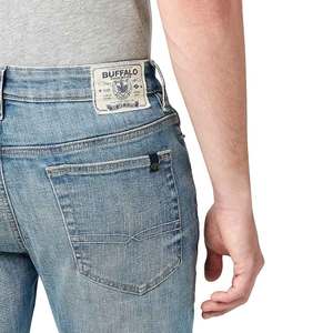 กางเกงยีนส์ขายาวสำหรับผู้ชาย,กางเกงยีนส์ผ้านิ่มผ้าสแปนเด็กซ์ผ้าฝ้ายพิมพ์ลายจินลำลองระบายอากาศได้ดีสำหรับฤดูร้อน - Product Image 3