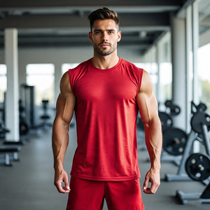 Workout Sleeveless White Boxy Vest <b>Men</b> Acid Wash T-Shirt Custom Cut Shoulder Vests Crew Neck Sleeveless <b>Singlet</b> Boxy Vest Boys - Product Image 6