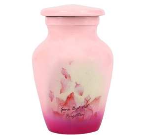Urne miniature pour pétales de fleurs, « Pétales évanouis mais non oubliés », avec option de gravure, urne pour cendres, urne en aluminium pour un hommage chaleureux - Product Image 1