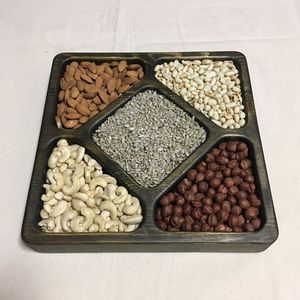 Plateau rond de plateau de service en bois d'acacia durable de haute qualité pour l'utilisation de restaurant d'hôtel à la maison fabriqué au Vietnam - Product Image 2