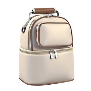 Multi-Compartment Insulated Breast Pump Backpack and <b>Lunch</b> Bag <b>Set</b> for Work School Travel with Thermal Storage an Stylish Design - Product Image 1