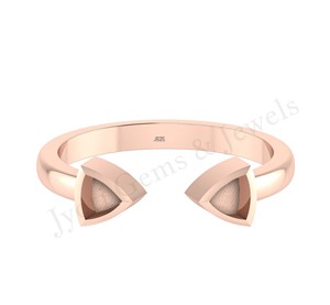 Anillo de bisel de leche materna ajustable para mujer de Plata de Ley 925 de buena calidad Banda de 5mm de trillón chapado en oro de 14 quilates para aniversario - Product Image 3