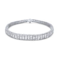 New Fine Jewelry 14K White Gold Emerald Cut Moissanite <strong>Diamond</strong> Studded <strong>Bracelets</strong> for Sale at <strong>Best</strong> Prices