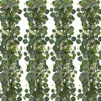 Personnalisé Durable Verdure Artificielle Eucalyptus Guirlande Feuilles Vigne Arche De Mariage Noël Maison Fête Mur Pâques Nouvel An
