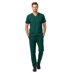 Conjunto de Uniforme Médico para Hombre, Blusa de Manga Corta y Pantalones, Tejido de Punto, Ropa Clínica de Hospital, Suministro OEM ODM - Product Image 6