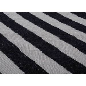 Alfombra Rectangular de Yute para Pasillo, Diseño Abstracto a Rayas, Tejido Plano en Gris y Negro, Estilo Alhambra, para Hogar y Dormitorios - Product Image 3