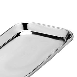 ถาดสแตนเลสแบบแมนนวลสำหรับการผ่าตัดทั่วไปที่วางเข็มโลหะสำหรับโรงพยาบาลทันตกรรมรับประกัน1ปี - Product Image 2