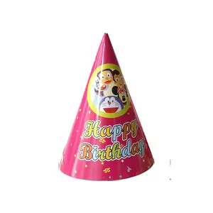 מכירה ענקית באיכות מעולה ציוד למסיבה הטוב ביותר כובעי מסיבת יום הולדת ילדים יום הולדת שמח כובע נייר לקישוט מסיבה