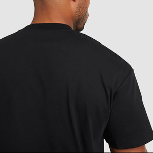 Camiseta de algodón 100% de alta calidad para hombre, Camiseta con hombros caídos, nuevo diseño, Jersey de manga corta de Color sólido, Impresión de logotipo personalizado, venta - Product Image 6