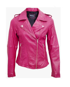 Veste en cuir véritable pour femmes Meilleure qualité de conception Vente en gros Couleurs personnalisées Tricotée Respirante Service OEM - Product Image 1