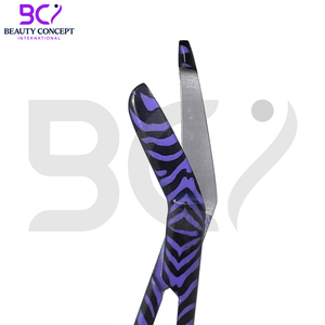 กรรไกรตัดผ้าพันแผลสำหรับผ่าตัดใหม่ล่าสุดทำจากสแตนเลสสีดำและสีม่วง - Product Image 6