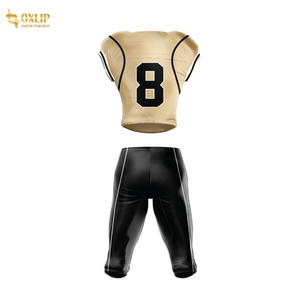 Uniforme de l'équipe de football américain grande taille pour hommes, maillot respirant avec design cousu, prix de gros d'usine, vêtements de football américains - Product Image 2