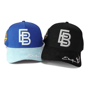 Logotipo personalizado diseño de moda 3D bordado gorra de béisbol 5 paneles deportes al aire libre sombreros - Product Image 3