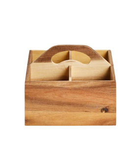 Organizadores de almacenamiento para el hogar Utensilios de cocina Soporte para cubiertos Almacenamiento de madera Caddy Unidades Organizadores de almacenamiento Caddy - Product Image 1