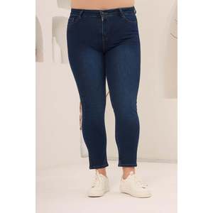 Kim grande taille. Pantalon bleu marine - Product Image 3