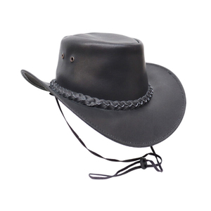 Chapeaux en cuir occidental de haute qualité pour la pêche et les voyages en plein air Casual Cowboy Sangle réglable Ranch Wear Accessoire - Product Image 2