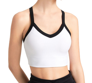 2025 meilleure qualité femmes Fitness sport soutien-gorge contraste couleurs sport soutien-gorge personnaliser utilisation sport soutiens-gorge pour Gym Yoga course OEM - Product Image 2