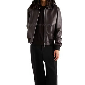 Latest Style Wholesale High Quality OEM Service Windproof Waterproof Breathable Eco-Friendly Men Winter Genuine Jacket Cow <b>Skin</b> - Product Image 3