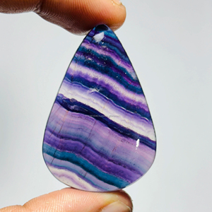 Cabujón suelto pulido suave de piedras preciosas de fluorita Natural 100% de alta calidad para la fabricación de joyas hechas a mano - Product Image 4