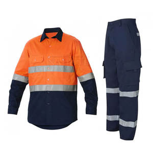 Vêtements de travail pour hommes en coton de haute qualité, uniforme confortable, design robuste à la taille, fermeture sécurisée, impression par transfert thermique, marque personnalisée - Product Image 1