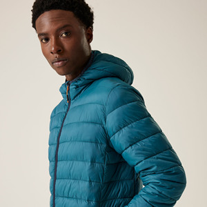 Vestes matelassées pour hommes avec logo personnalisé de nouvelle marque 2025, meilleure qualité, mode promotionnelle, veste d'hiver en duvet bleu pour hommes - Product Image 4