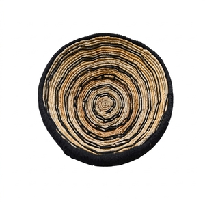Handmade Woven Wall Decor for Living Room, Woven Wall Decor with Circle Motif Decorative Wall <b>Art</b> - Product Image 1