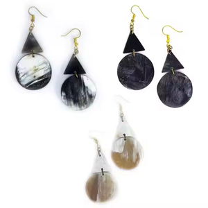 Joyería de cuerno de búfalo/pendiente de moda de cuerno a granel producto de personalización de calidad estándar por artesanía creciente - Product Image 4