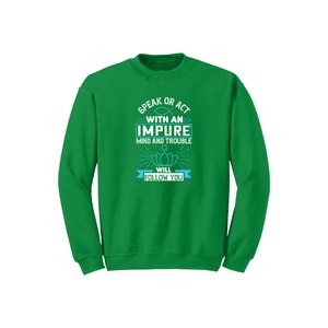 Sweat-shirt en mélange de coton avec des thèmes de bouddha imprimés Style décontracté 12 options de couleur 260-280 Placement de conception personnalisable GSM lourd - Product Image 1