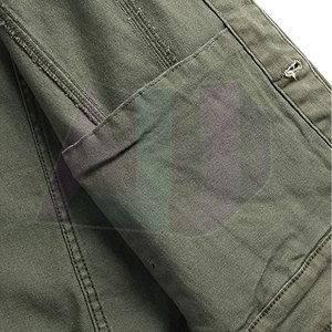 À la mode hommes jean veste avant Logo Premium 100% coton respirant coupe-vent élégant Street Look confortable sensation pour une tenue décontractée - Product Image 5