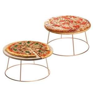 Lot de 2 présentoirs à pizza en fer doré au design fait main, idéaux pour la vaisselle, la cuisine et le service de desserts dans les restaurants. - Product Image 5