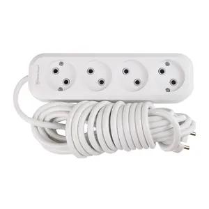 Extension Socket 4 Way Without Grounding EU UK Standard With 2/3/5 Meters Cable Electrical Power Strip