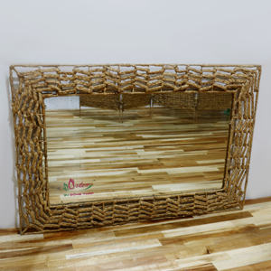 Artex Dong Thap Panier de rangement tressé à cadre en verre fait à la main en usine pour l'organisation de la maison et la décoration de mariage - Product Image 4