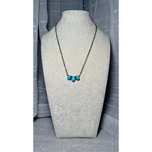 Collier Peggy Skeets Kingman en turquoise et argent sterling, cadeau pour toutes les occasions - Product Image 4