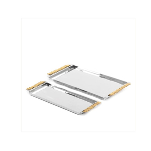 Stainless Steel <b>Chocolate</b> Serving Tray in High-Quality Metal With Polished Finished Perfect for Elegant Dessert and Date Serving - Product Image 2