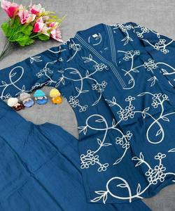 ATTRACTIF VATICAN ARI TRAVAIL HAUT BAS ENSEMBLE USAGE DÉCONTRACTÉ COULEUR BLEU NEVY PRIX DE GROS VÊTEMENT ETHNIQUE - Product Image 2