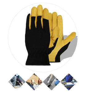 Gants de travail d'assemblage automobile industriel Gants de sécurité en cuir pour la protection du soudage Gants en cuir fendu - Product Image 1