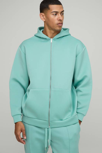 Sudaderas con Capucha Personalizadas sin Cordones, Bordadas, 100% Algodón, Estilo Holgado, Corte Regular, Alta Calidad para Hombre - Product Image 4